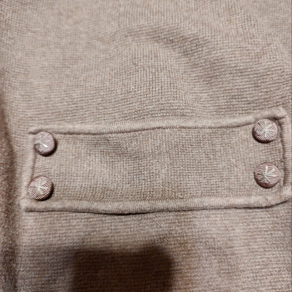 🤎🐿️🤎 Stellar Tailored Mocha Brown Cuff Sleeve Cardigan - M - Picture 12 of 14